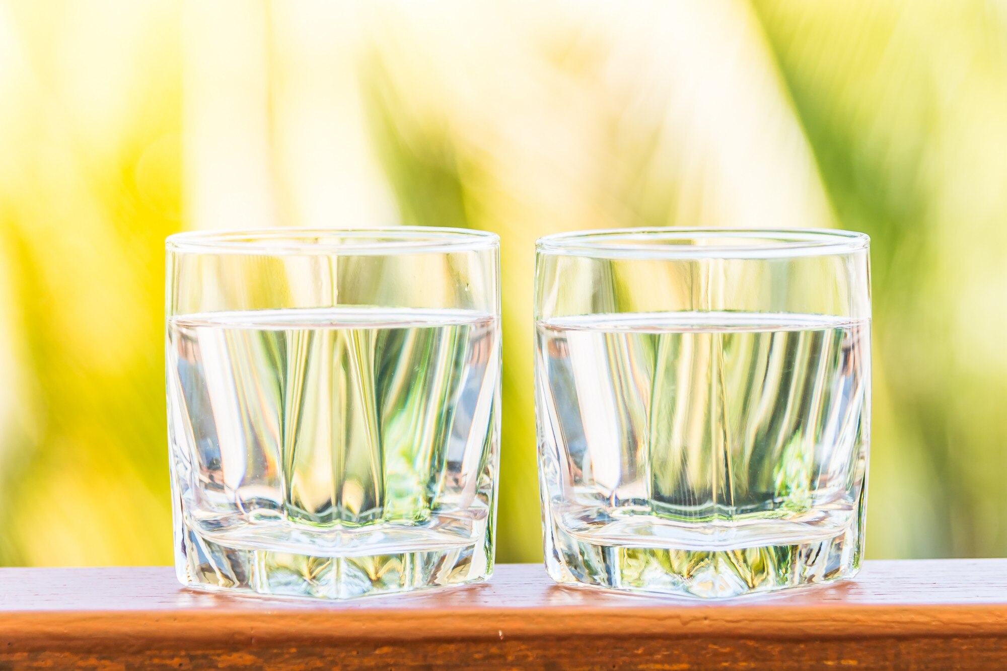 Vaso de agua cristalina
